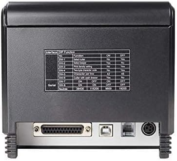 طابعة فواتير حرارية Xprinter Q200 - 80 مم، شبكة محلية LAN وUSB مع قاطع آلي - ل