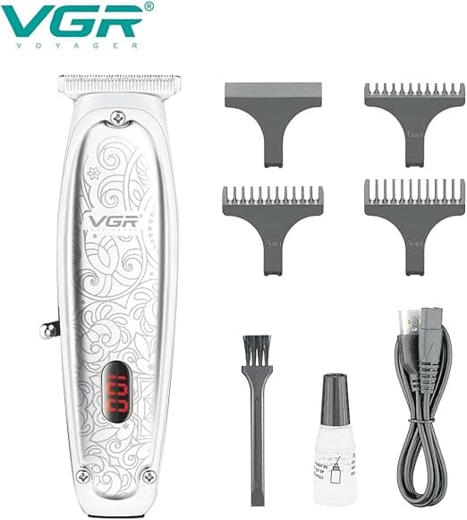 VGR V-061 Professional Hair Clipper with LED Display Working Time150 Minutes Hai