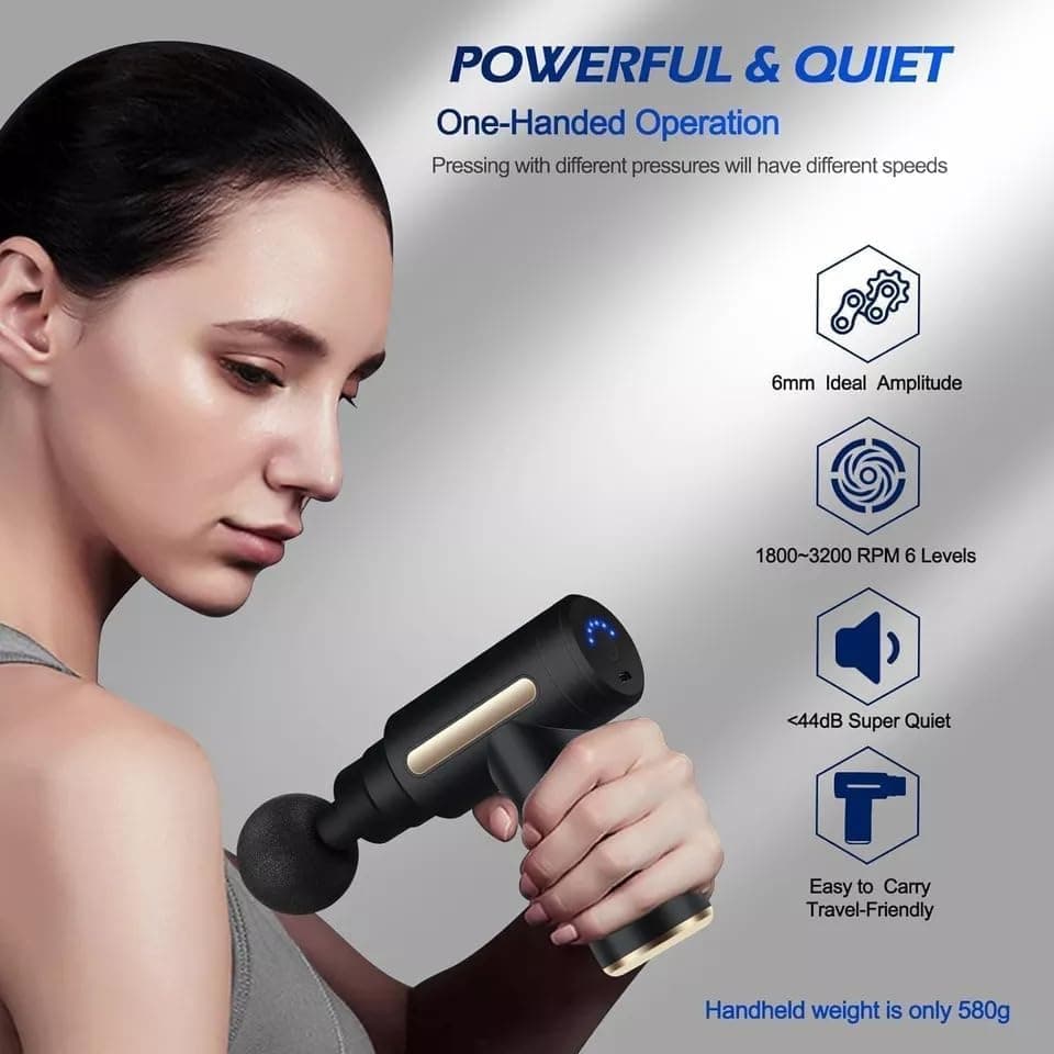DUNGRANI ENTERPRISE Mini Massage Gun Deep Tissue - Portable 6 Speeds Handheld Mu