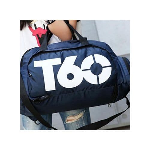 The imported trend bag for the gym, going out and picnics, navy blue color