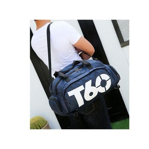 The imported trend bag for the gym, going out and picnics, navy blue color