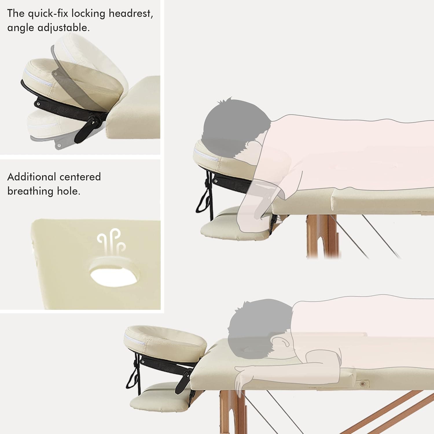 Portable Massage Table Professional Adjustable Folding Bed Portable Folding Mass