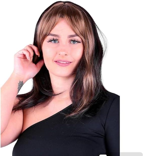 باروكه شعر فايبر حرارى يقبل الغسيل والسيشوار على الكتف لونين