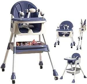 4-In-1 Convertible Highchair With Adjustable Height And Footrest