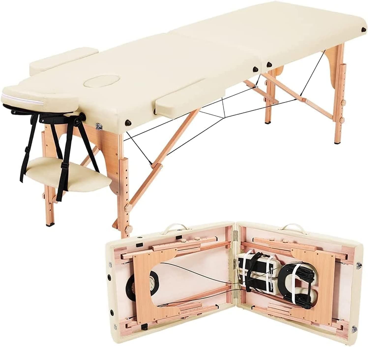 Coolbaby professional portable massage table lash bed, spa bed height adjustable