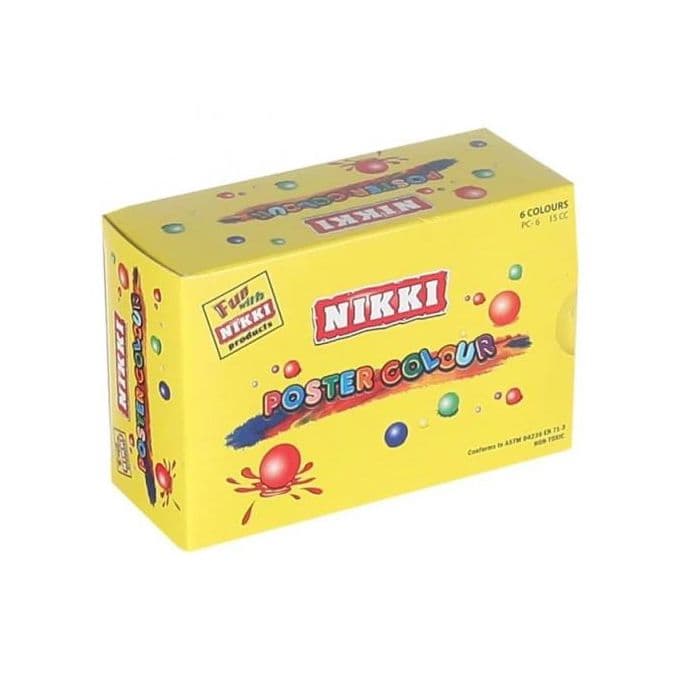 Nikki - Poster Colors - BOX 6 Pcs