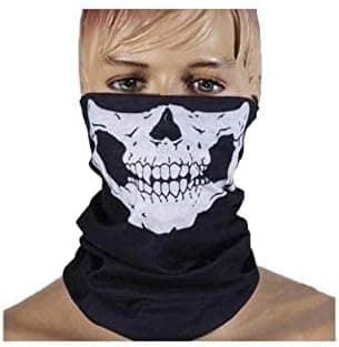 Skull Tubular Protective Dust Mask Bandana Motorcycle Polyester Scarf Face Neck
