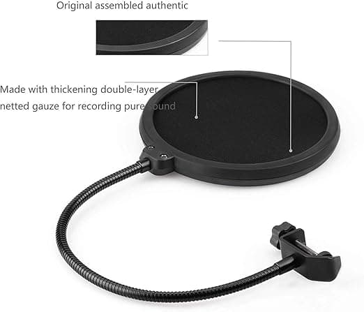 Tablor Broadcasting and Recording Condenser Microphone Podcast Mic with Plastic