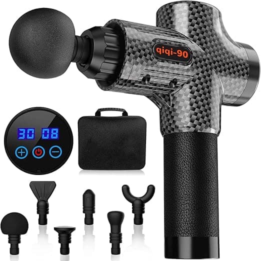 bermoso Massage Gun Massage Gun for Neck Shoulder Back Massager with 30 Speeds a