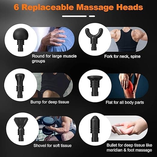 bermoso Massage Gun Massage Gun for Neck Shoulder Back Massager with 30 Speeds a