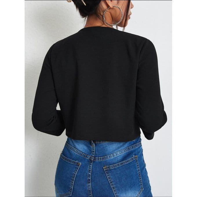 Black Short Blazer by Zarir Falcom