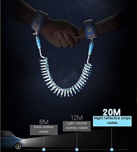 Eidyer Anti Lost Safety Wrist Link Belt Children Harness Belt Safety Adjustable
