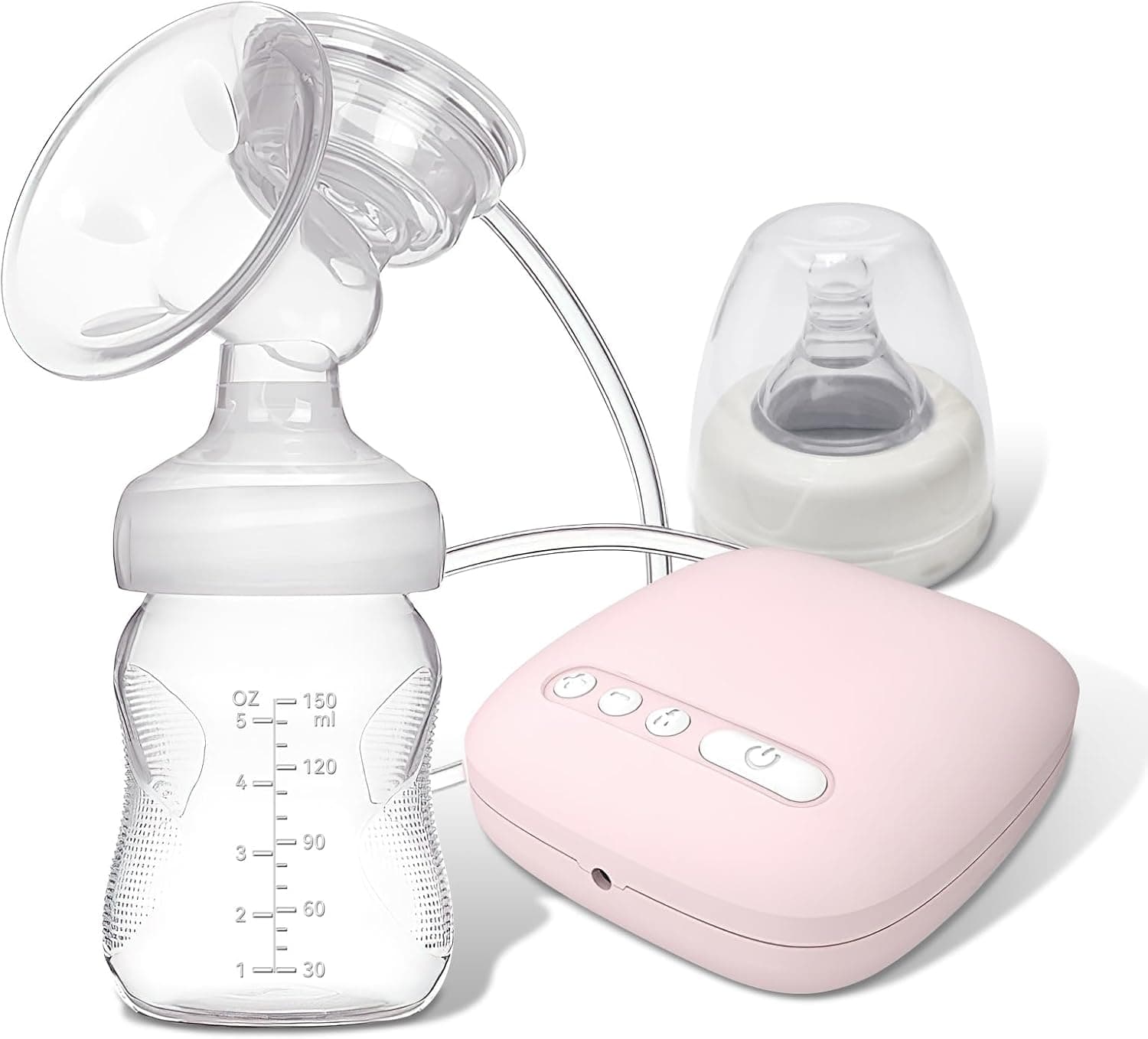 Mumoo Bear Electric Breast Pump, Portable Breast Feeding Pump Nursing Breast Mas