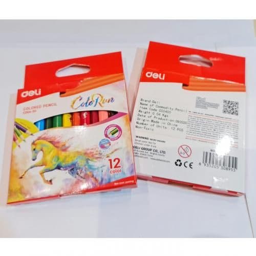 DOMS Deli- Short Coloring Pencils - 12 Pens - Set X 2 Pieces