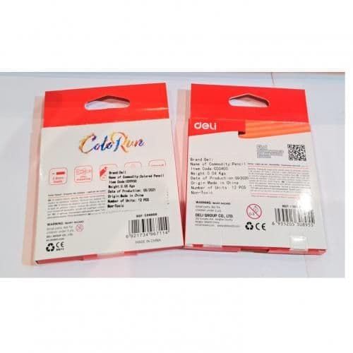 DOMS Deli- Short Coloring Pencils - 12 Pens - Set X 2 Pieces