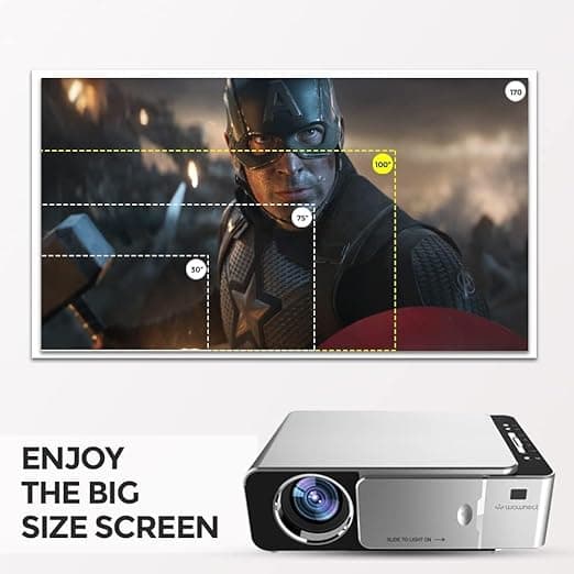 T6 Home Theater LED Projector WiFi 3500 Lumen Brightness 1080P HD Portable Wirel