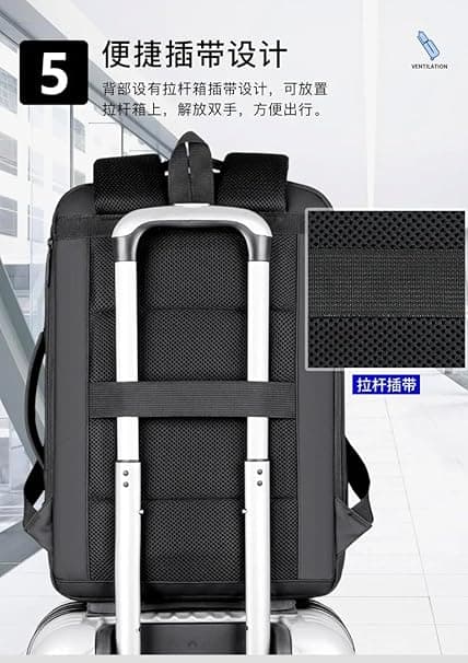 N Elegance Meinaili 1905 USB Charging Backpack 15.6 inch Laptop Business Waterpr