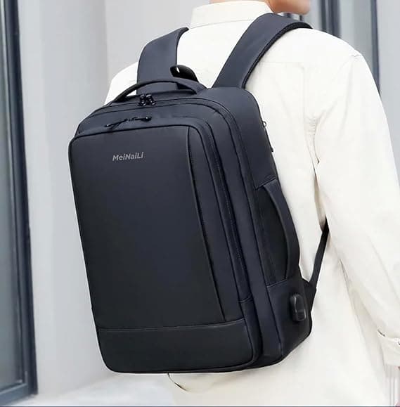 N Elegance Meinaili 1905 USB Charging Backpack 15.6 inch Laptop Business Waterpr