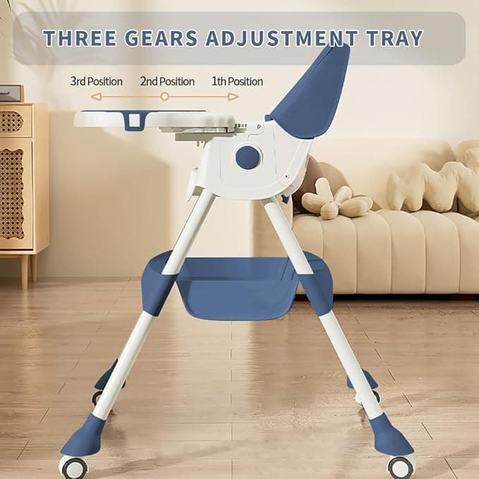 bonbay High Chairs for Babies and Toddlers, 4 in 1 Convertible Baby High Chair,