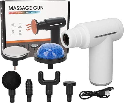 ZJchao Massage Gun Deep Tissue, Handheld Adjustable Electric Muscle Massager Por