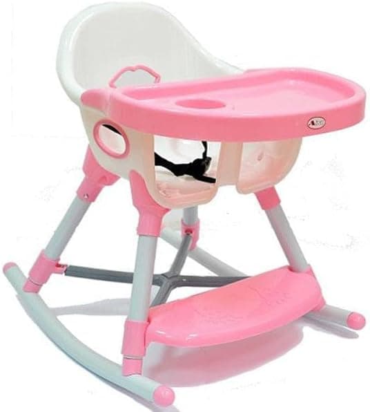 baby high chair and bouncer, 2levels for high, baby feeding high chair pink