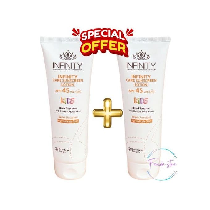 إنفينيتي 11 120 مل SPF45 لوشن إنفينيتي للوقاية من الشمس للأطفال - واقي من الشم