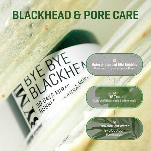 Some By Mi bye bye black head 30 days miracle green tea tox bubble cleanser 120g