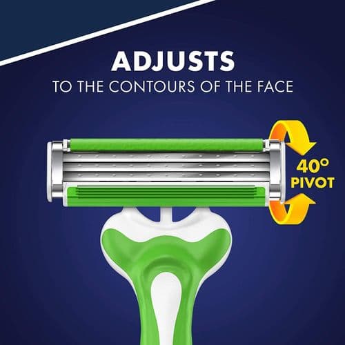 Gillette Blue3 Sensitive Mens Razor With COMFORTGEL 62 PCS