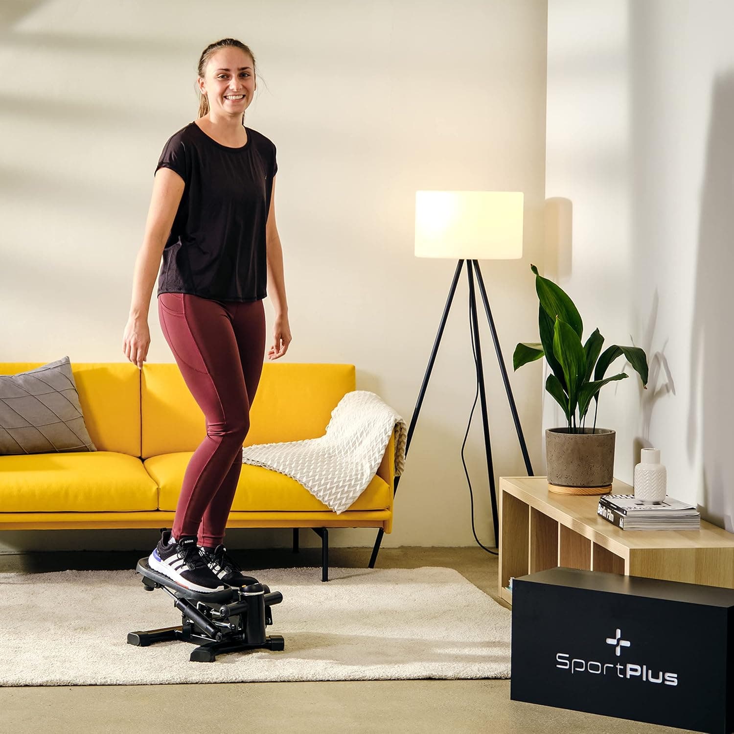 Sportplus 2 in 1 Dual Exercise Stepper Fitness Stepper with Patented Switchover