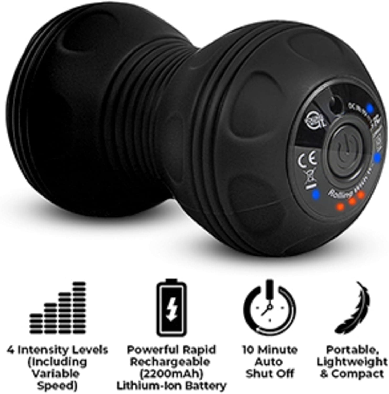 Rolling With It Vibrating Peanut Massage Ball - Deep Tissue Trigger Point Therap