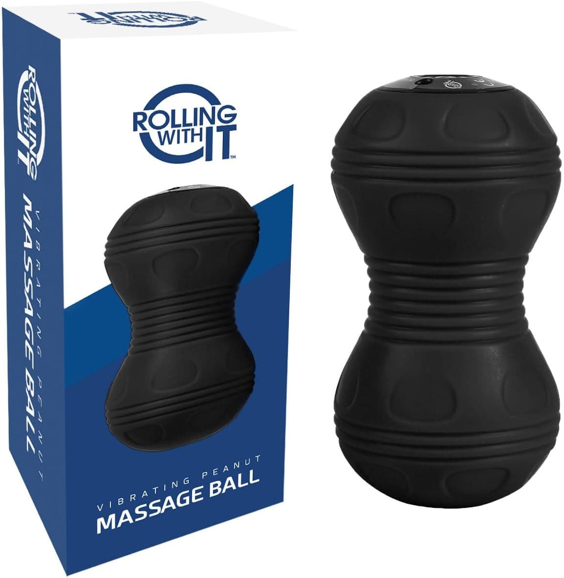Rolling With It Vibrating Peanut Massage Ball - Deep Tissue Trigger Point Therap