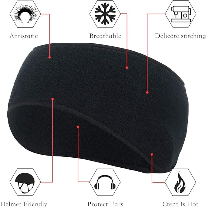 Rtie Ear Warmer Headband Cycling Running Ear Muffs Winter Windproof Fleece Ear C