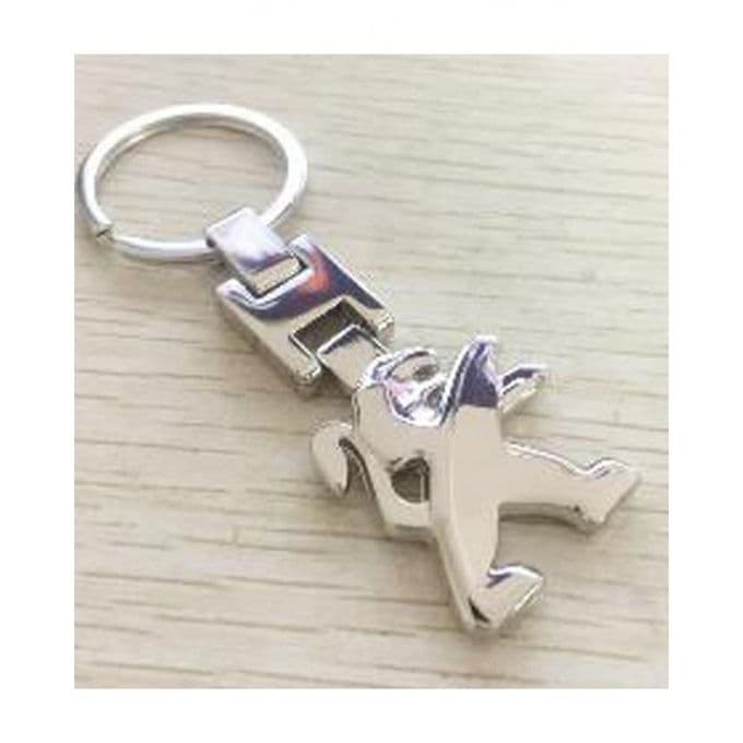 Peugeot Car logo Shining Key Chain Slim Design
