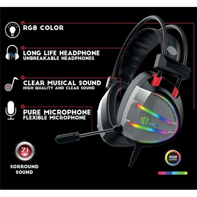 Standard GM-07 Gaming Headphone - Silver
