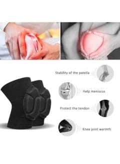 Non-Slip Knee Brace Soft Knee Pads Breathable Knee Compression Sleeve Support fo