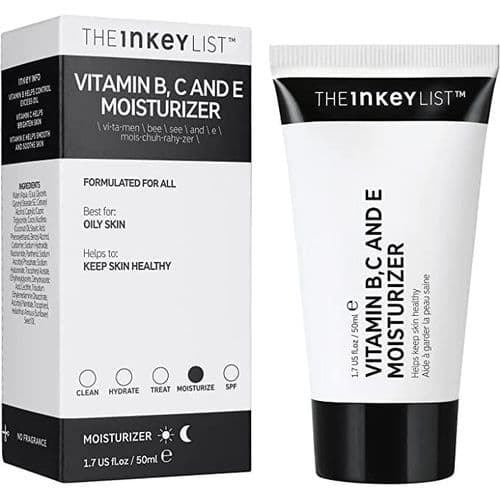 The Inkey list vitamin B, C and E moisturizer formulated for all best for oily s