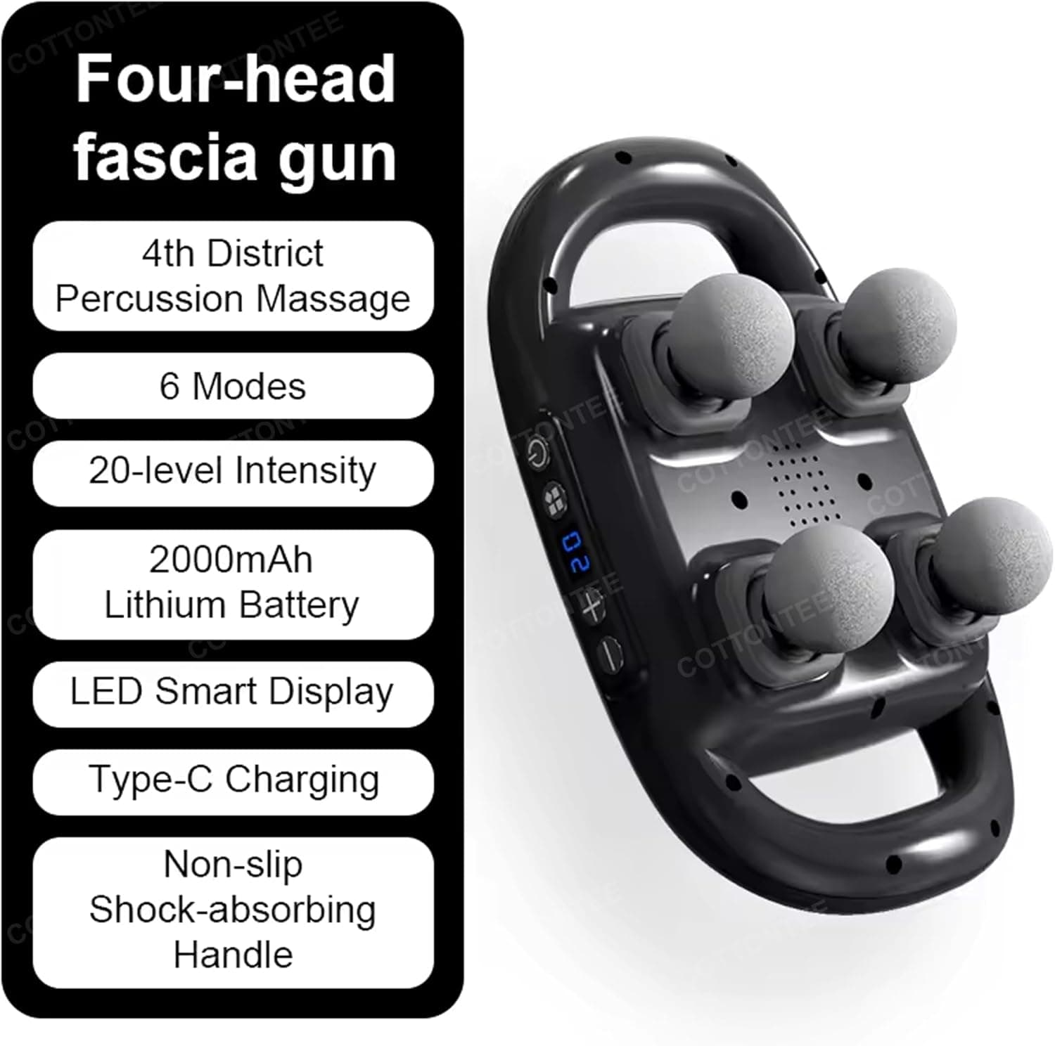COTTONTEE Massager for Pain Relief in Back, Leg, Neck, Shoulder and Body Massage