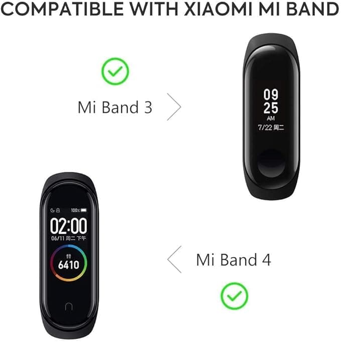 Bracelet silicone for xiaomi 3 & xiaomi 4 watch band black color, Unisex