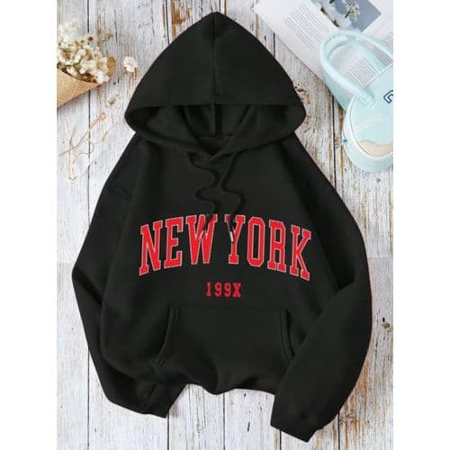 Martina Store Stylish Women Hoodie - Black
