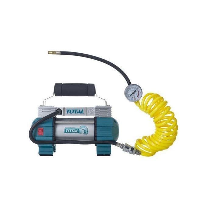 TOTAL 2-Piston 13.5V Car Tire Inflator Compressor