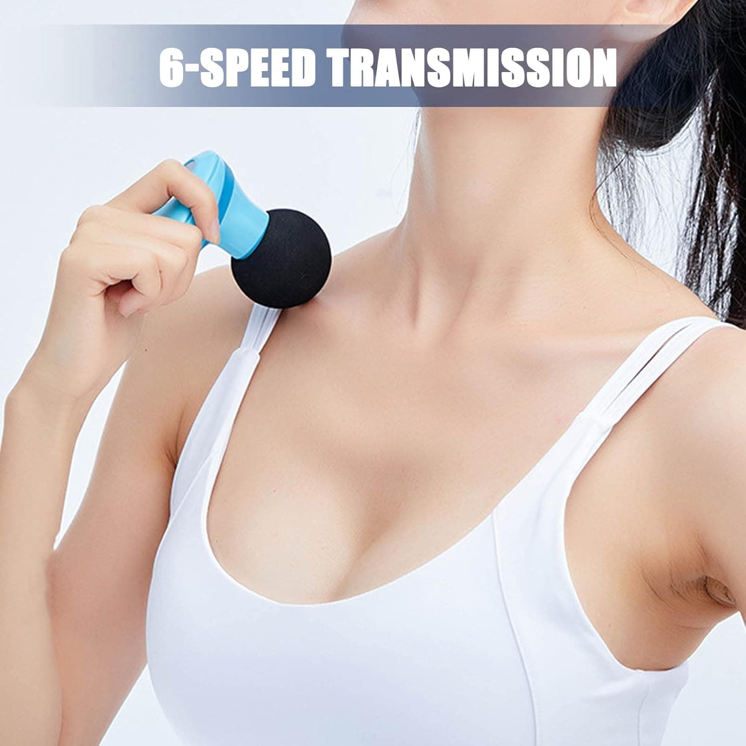 YOYIAG Mini Massage Gun, Portable Muscle Massager Electric Handheld Massager, US