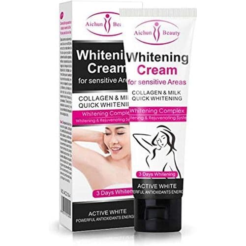 كريم تفتيح المناطق الحساسة من Aichun Beauty مع الكولاجين والحليب 50 مل