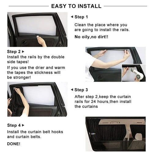 VIP Mesh Interlock Car Window Shade - 2 Pcs - 50cm