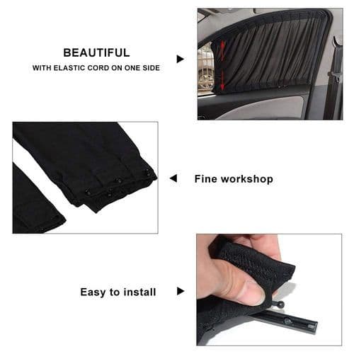 VIP Mesh Interlock Car Window Shade - 2 Pcs - 50cm