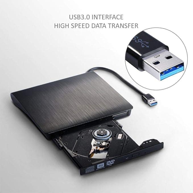 USB 3.0 DVD RW CD External Optical Drive Burner For Laptop & Desktop, Notebook P
