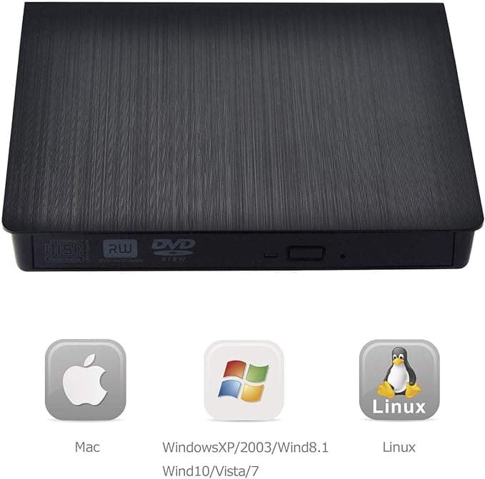 USB 3.0 DVD RW CD External Optical Drive Burner For Laptop & Desktop, Notebook P