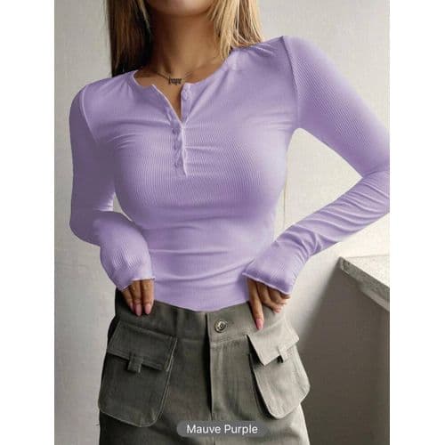 Martina Store Womens ribbed cotton T-shirt