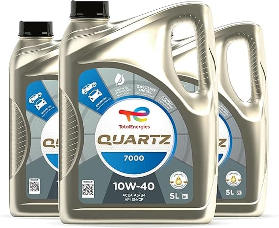 TotalEnergies Quartz 7000 10W 40 Synthetic Technology Engine Oil 5 Liters 3-Pack