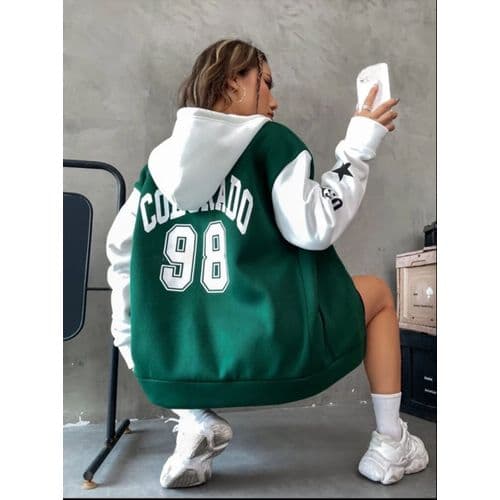 Martina Store Sweatshirt - Women - White & Green