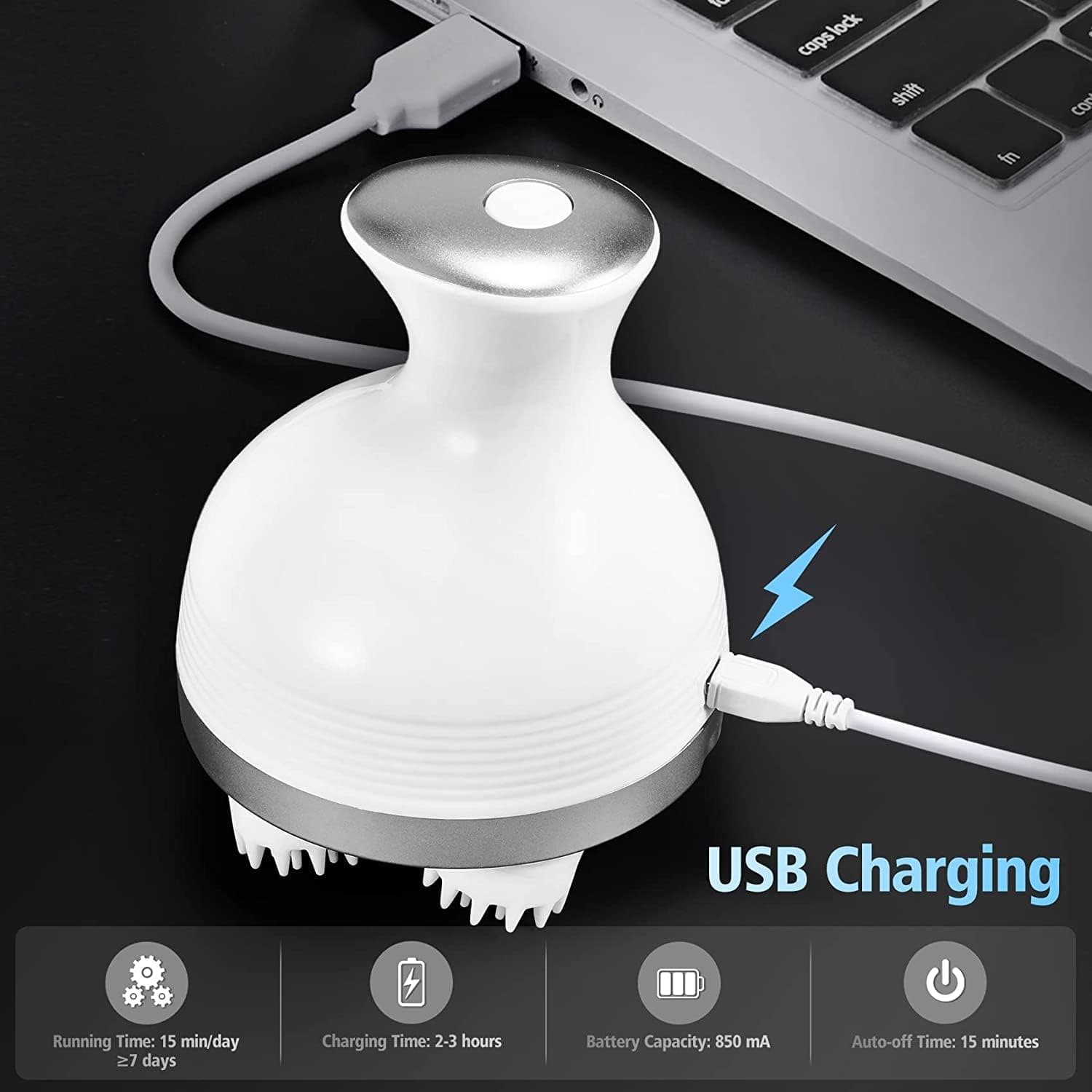 Nirvitthal Electric Scalp Massage Usb Scalp Massager With 76 Massage Spots 4 Mod
